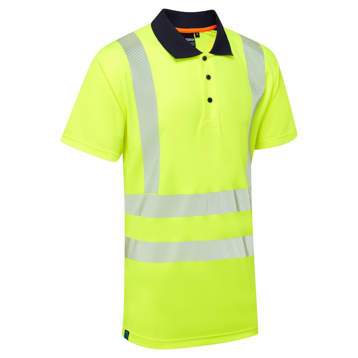 Supertouch Blue Sphere - Essentials Hi-Vis Eco CoolMax Yellow Polo, image 5