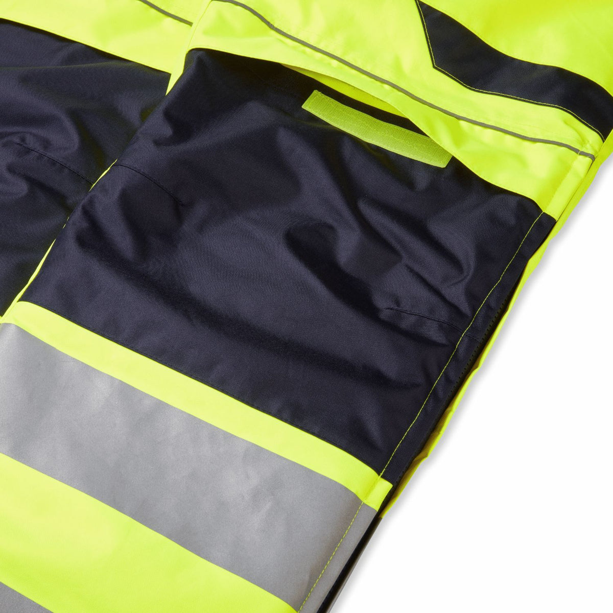 Supertouch Blue Sphere - System Hi-Vis Eco Thermal Waterproof Yellow/Navy Trouser with Shoulder Straps, image 5