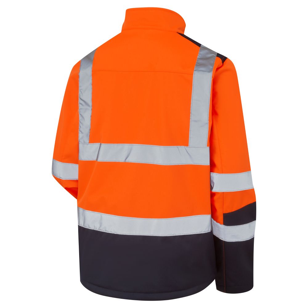 Supertouch Hi Vis 2 Tone Orange Softshell Jacket, image 2