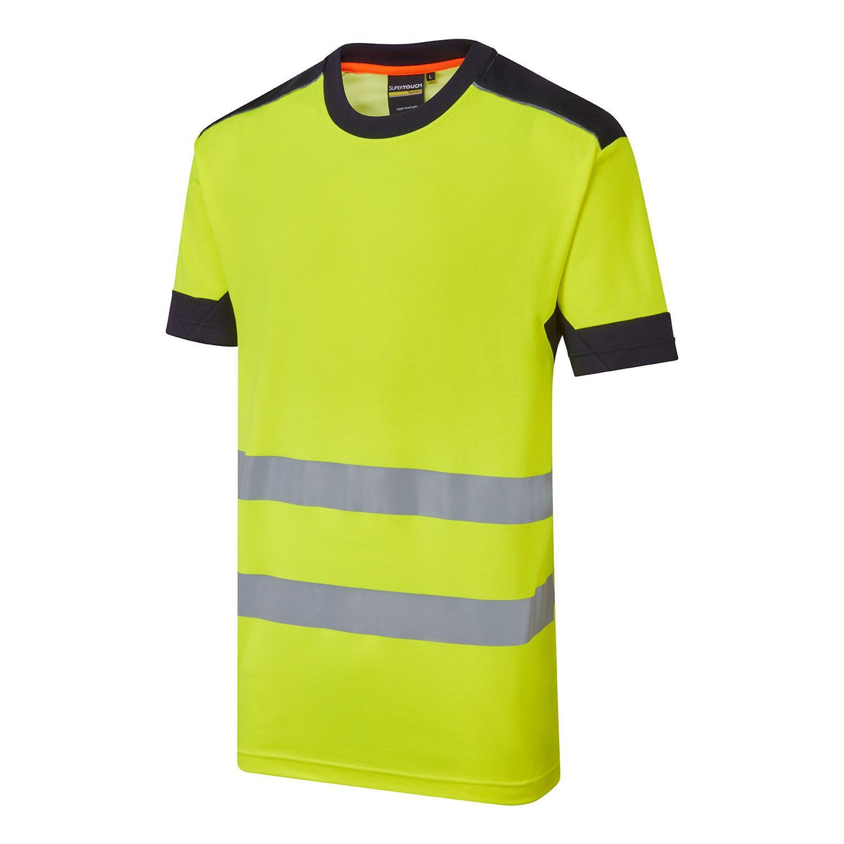 Supertouch Blue Sphere - System Hi-Vis Eco CottonCool Yellow T-Shirt, image 2