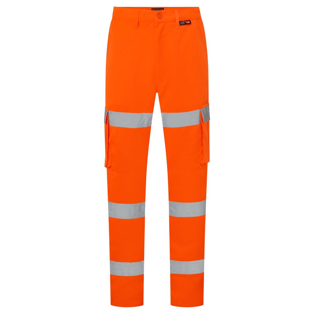 Supertouch - Hi Vis 3 Band Combat Trousers, main product image