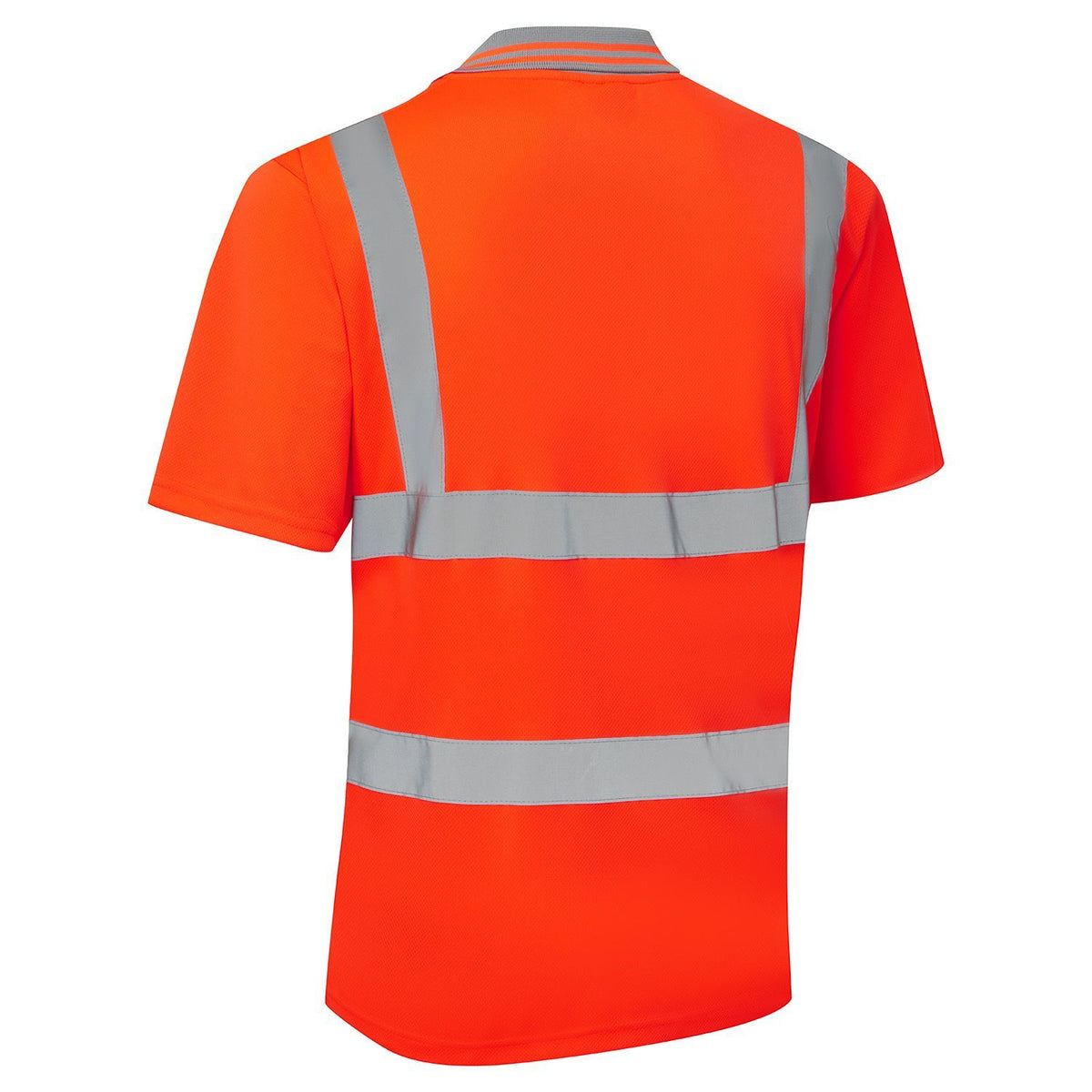 Supertouch Blue Sphere - Supertouch Eco Hi Vis Orange Birdeye Polo Shirt, image 4