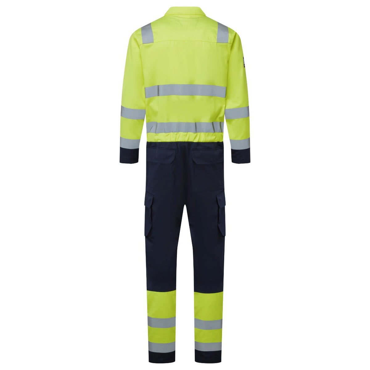 WeldTex - Weld-Tex Hi-Vis FR & Anti-Static Yellow/Navy Coverall, image 2