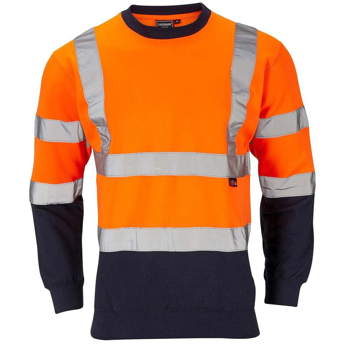 Supertouch Hi-Vis 2 Tone Orange Sweatshirt, main product image