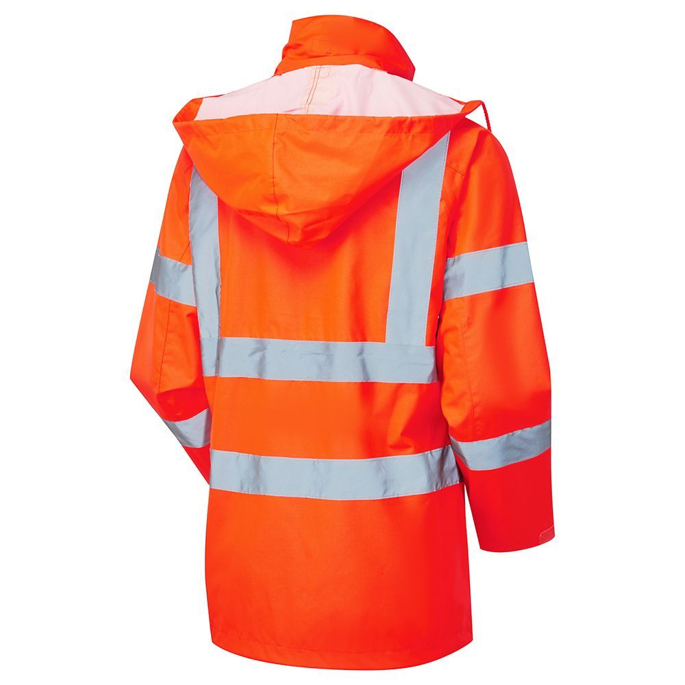 Supertouch - Ladies Hi Vis Orange Sophia Lightweight Jacket, image 2