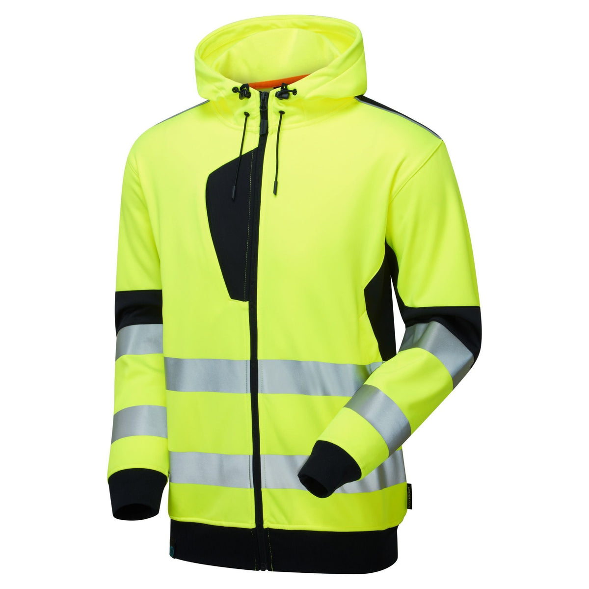 Supertouch Blue Sphere - System Hi-Vis Eco Zip Thru Yellow Hoodie, image 2