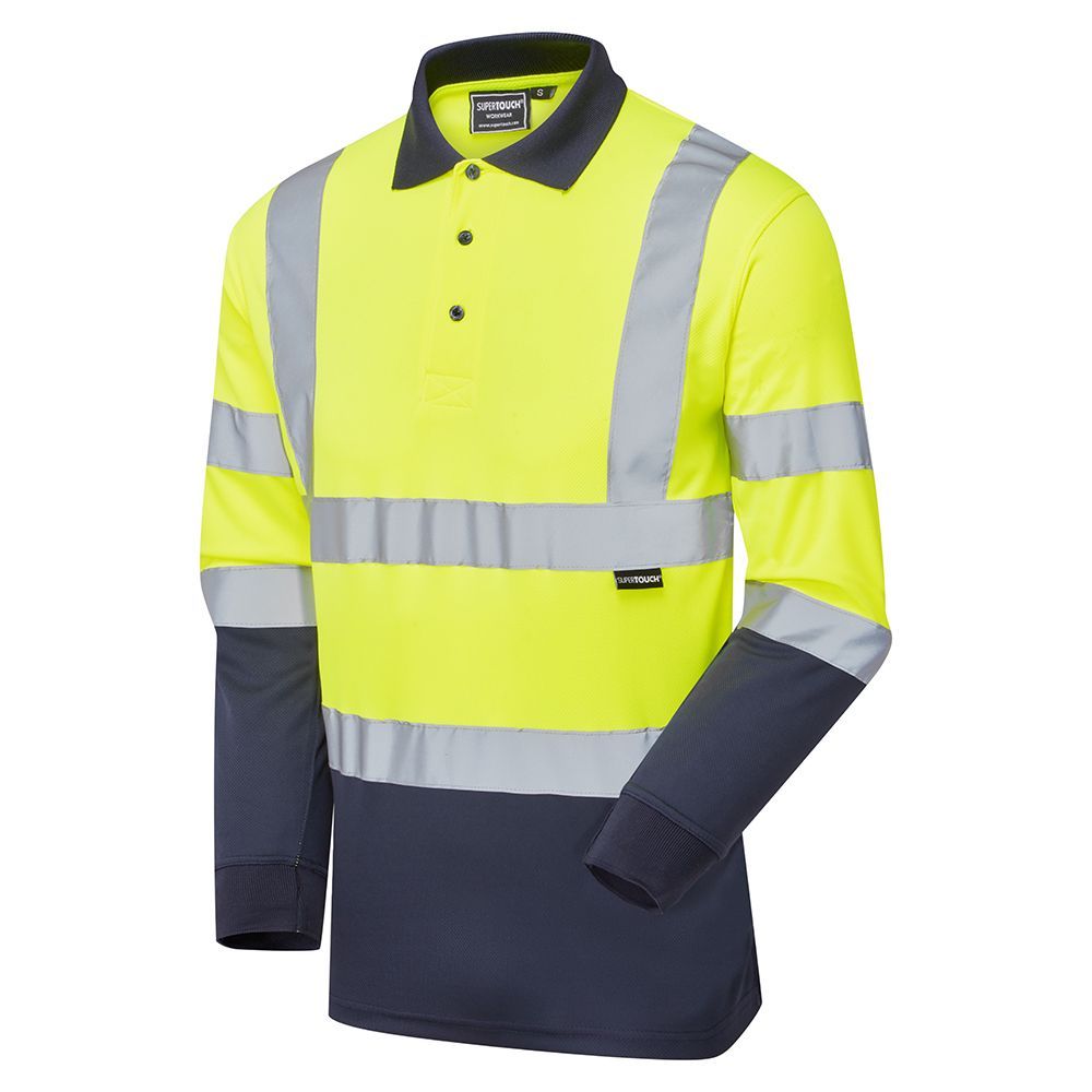 Supertouch Hi Vis 2 Tone Orange Softshell Jacket, main product image