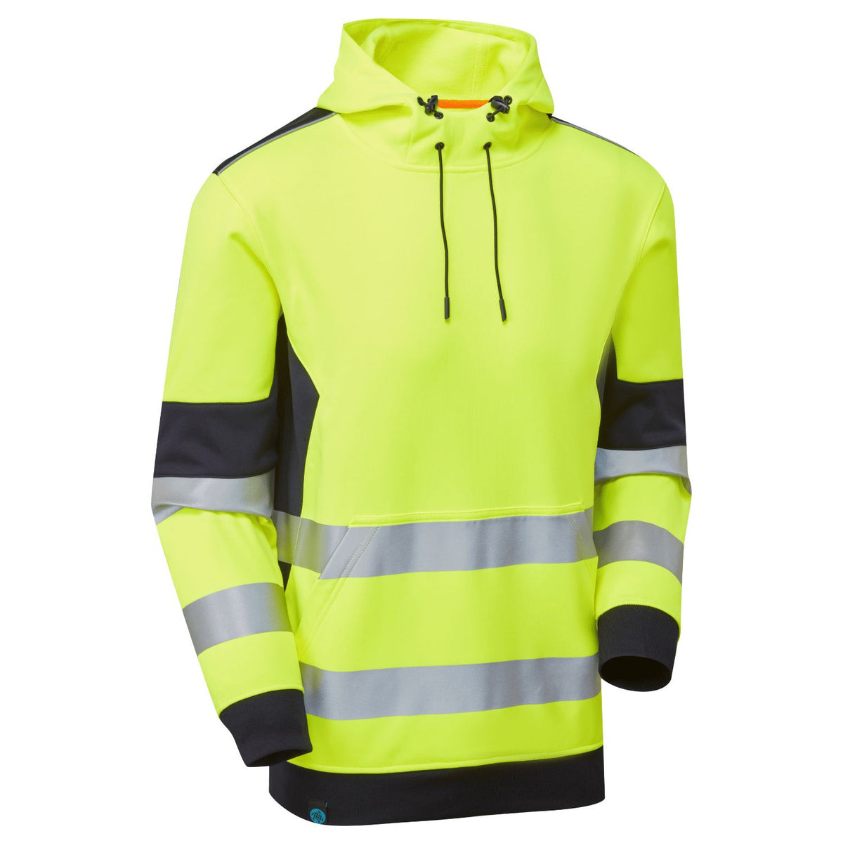 Supertouch Blue Sphere - System Hi-Vis Eco Insulated Yellow/Navy Hoodie, main product image