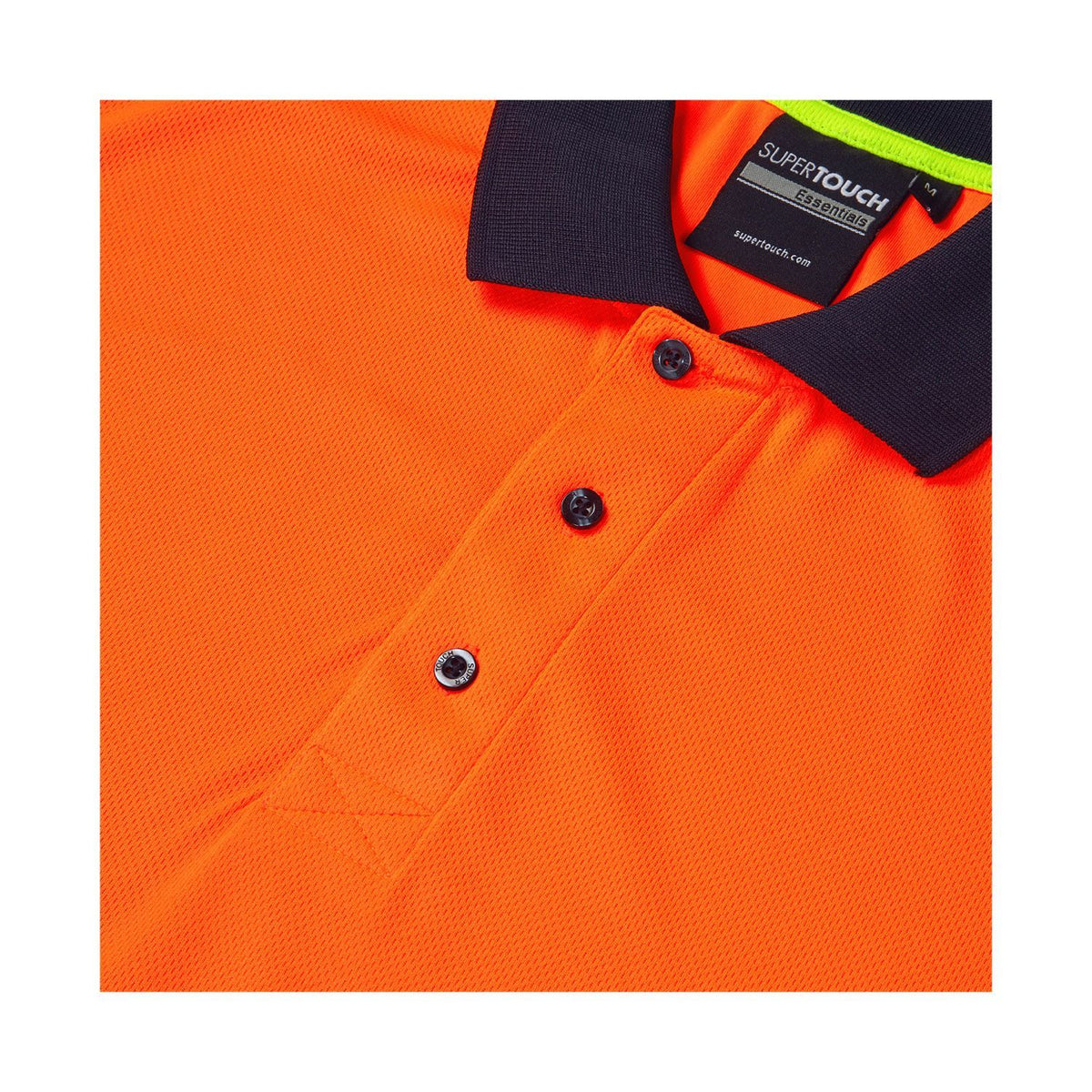 Supertouch Blue Sphere - Essentials Hi-Vis Eco Coolair Orange Polo Shirt, image 5