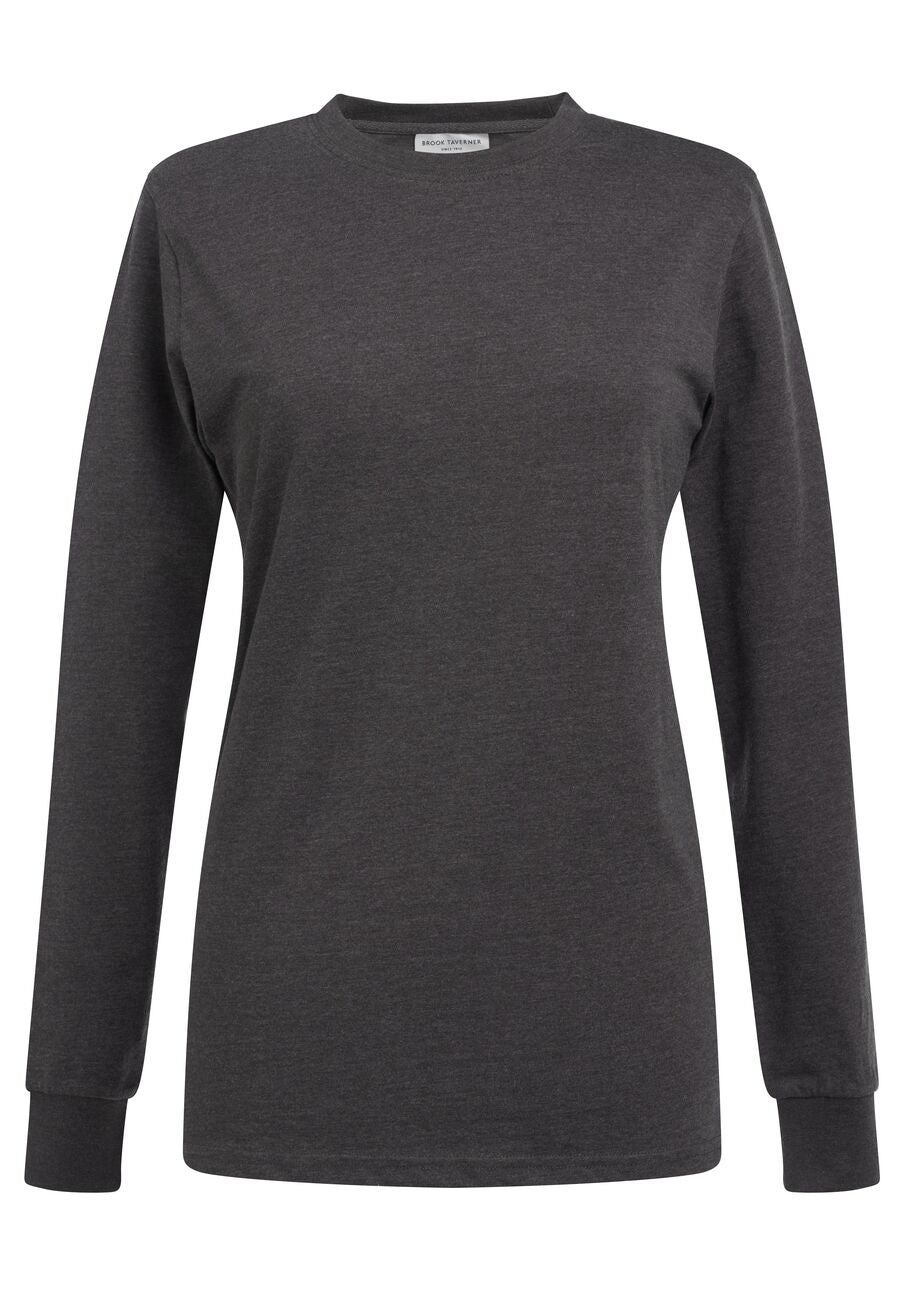 Brook Taverner Sheridan T-Shirt in Charcoal, image 3
