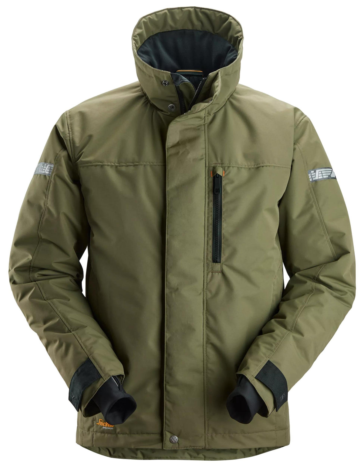 Snickers Workwear AllroundWork, 37.5® Insulated Jacket in Khaki Green/Black