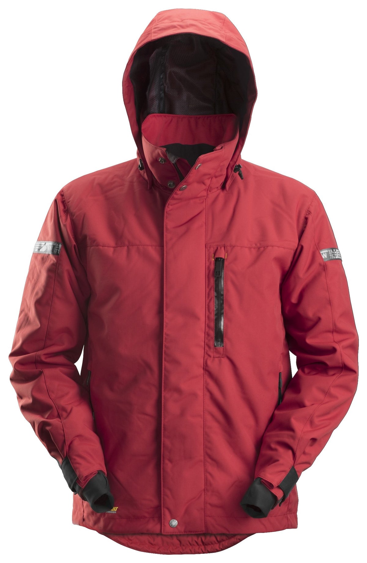 Snickers Workwear AllroundWork, Waterproof 37.5® Insulated Jacket in Chili Red/Black