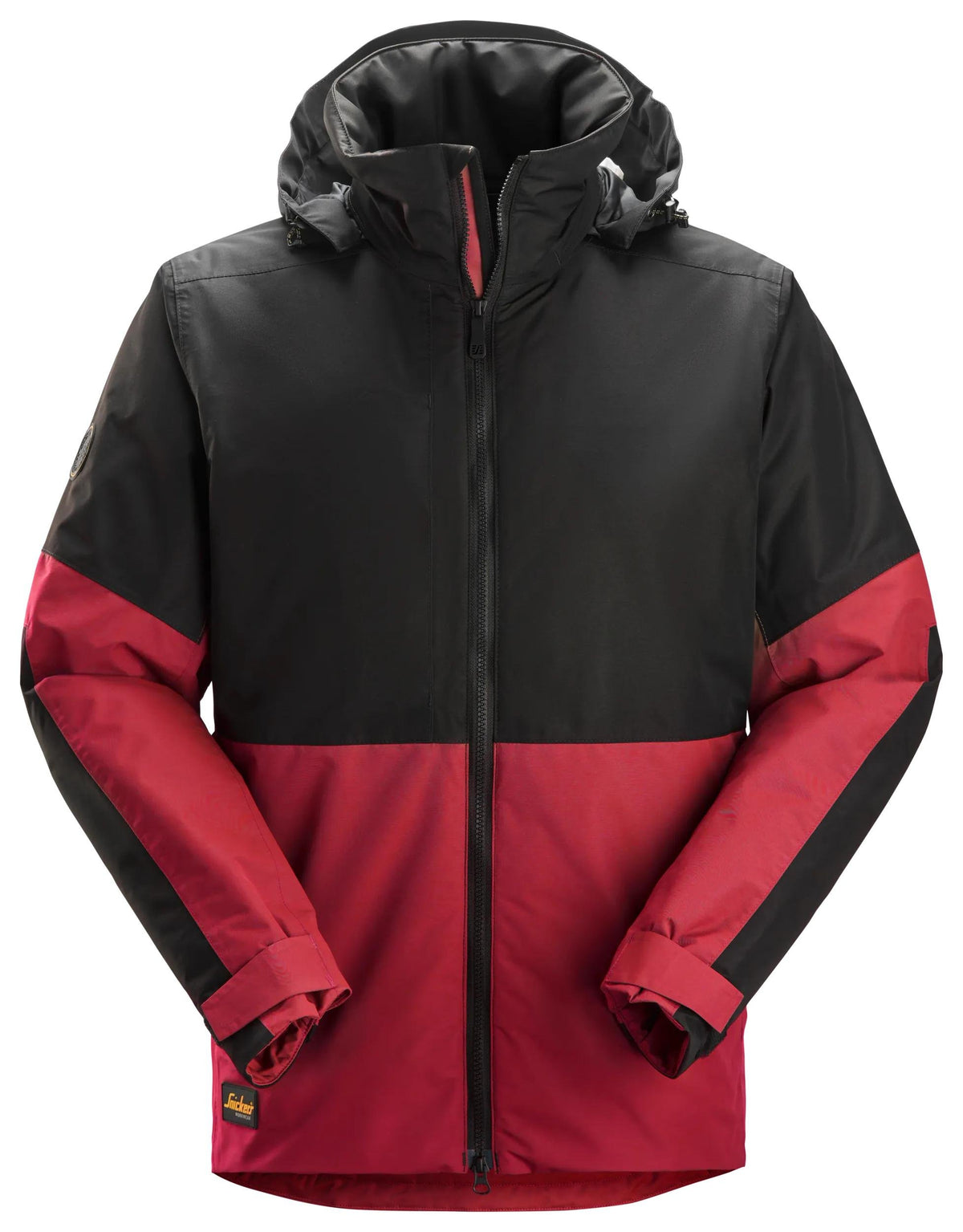 Snickers Workwear AllroundWork, Waterproof Insulated Jacket in Chili Red/Black