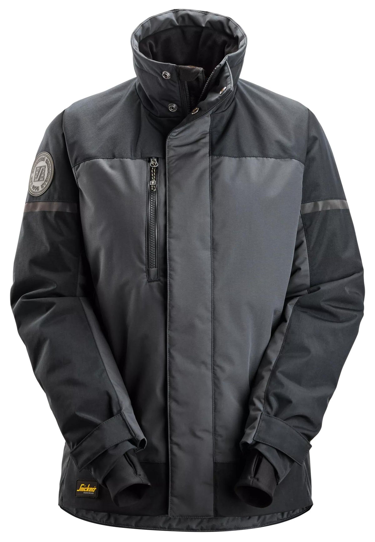 Snickers Workwear AllroundWork, Women Insulated Jacket in Steel Grey/Dark Steel Grey