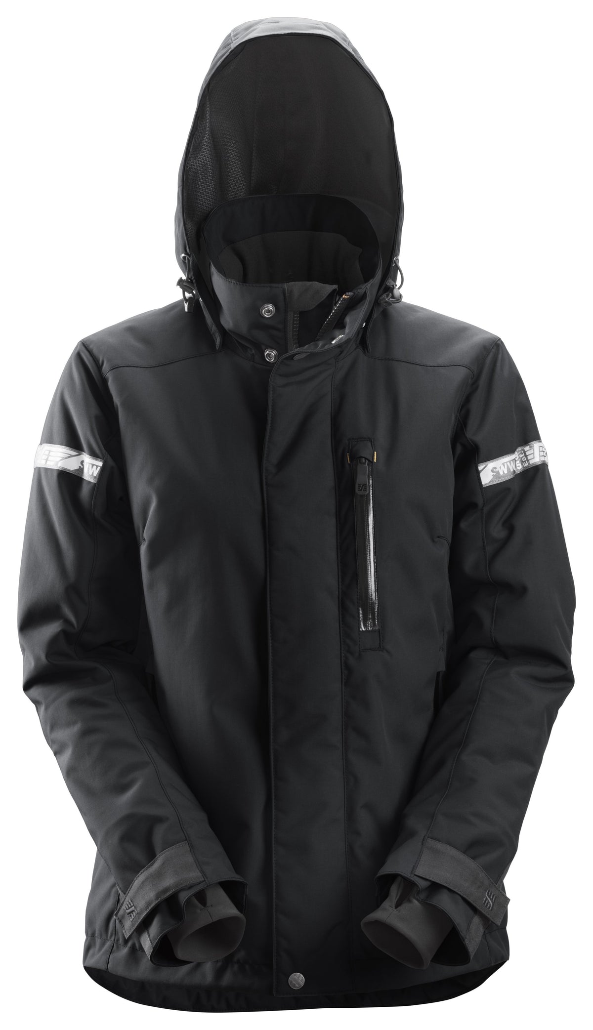 Snickers Workwear AllroundWork, Women's Waterproof 37.5® Insulated Jacket in Black/Black