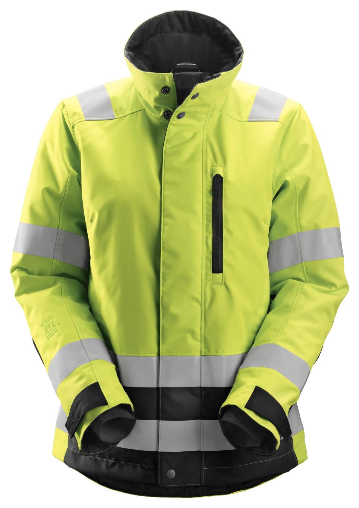 Snickers Workwear High-Vis Class 2/3, Women's 37.5® Insulated Jacket in Hi-Vis Yellow/Black