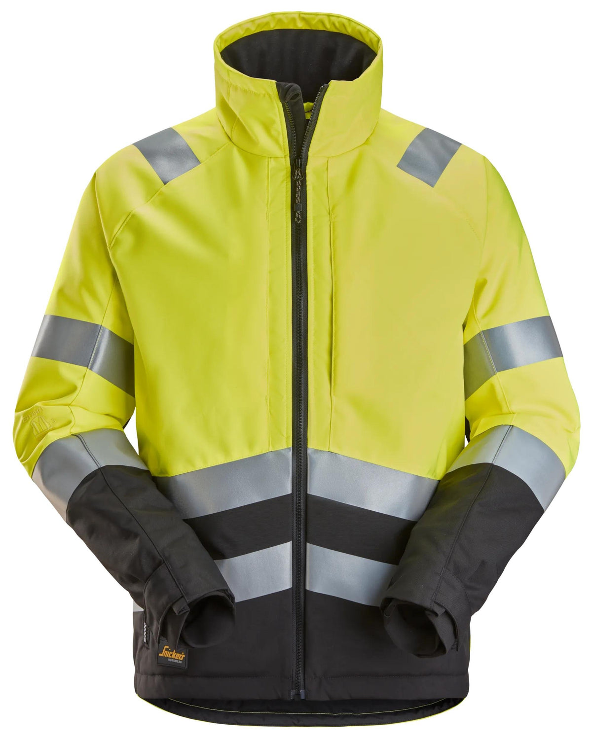 Snickers Workwear High-Vis Class 2/3, Winter Jacket in Hi-Vis Yellow/Black