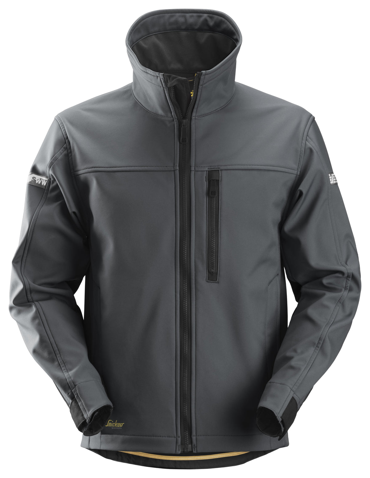 Snickers Workwear AllroundWork, Softshell Jacket in Steel Grey/Black