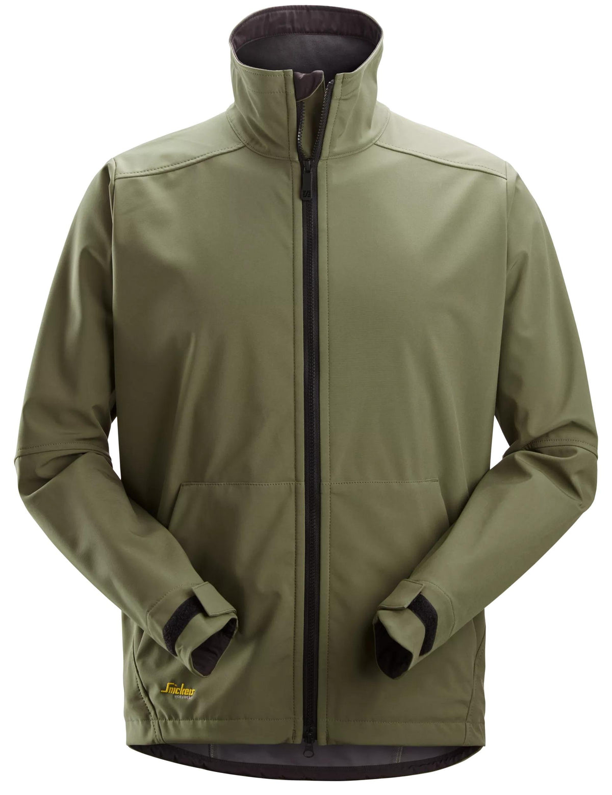 Snickers Workwear AllroundWork, Windproof Softshell Jacket in Khaki Green