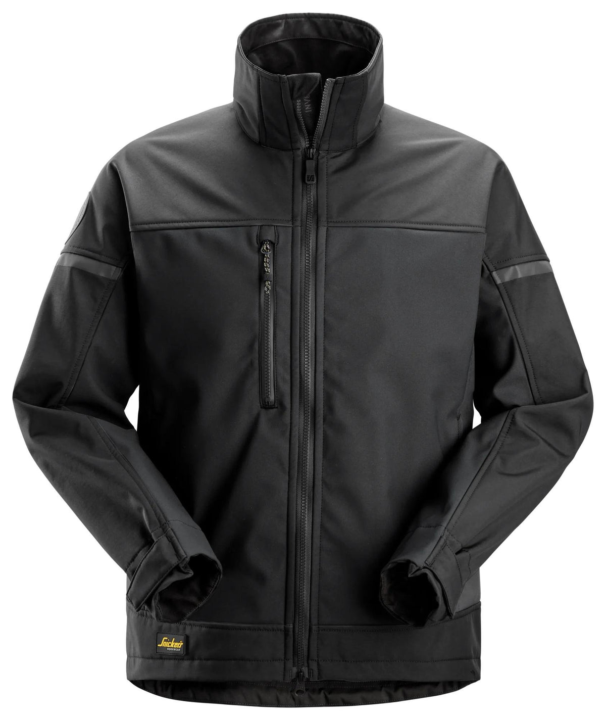 Snickers Workwear AllroundWork, Softshell Stretch Jacket in Black/Black