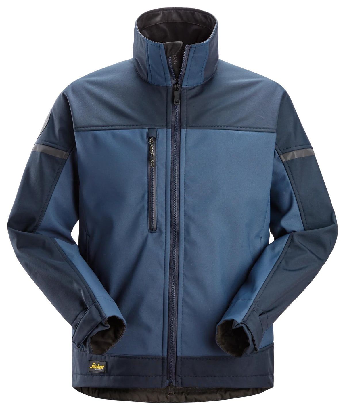 Snickers Workwear AllroundWork, Softshell Stretch Jacket in Navy/Dark Navy