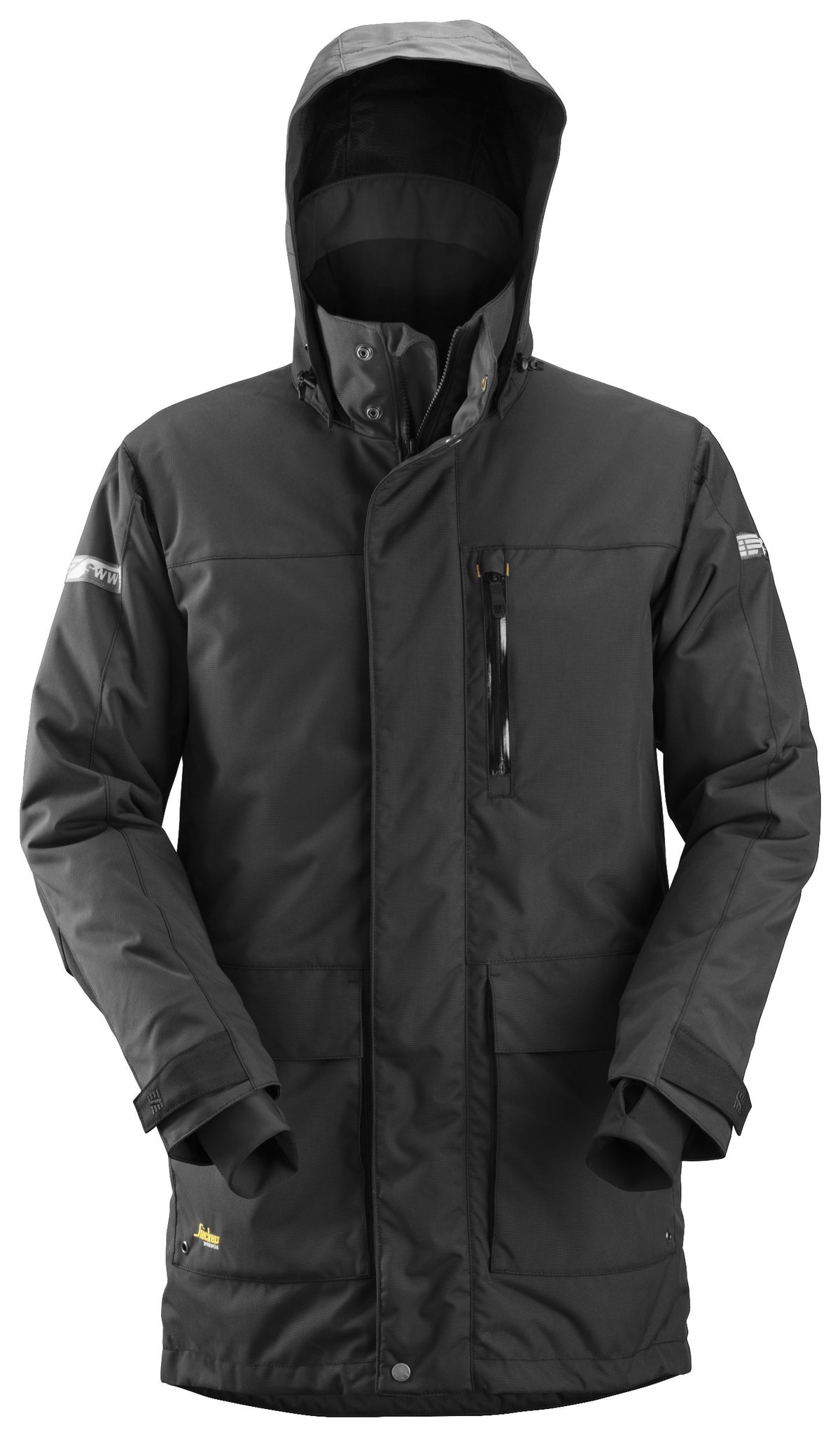 Snickers Workwear AllroundWork, Waterproof 37.5® Insulated Parka in Black/Black