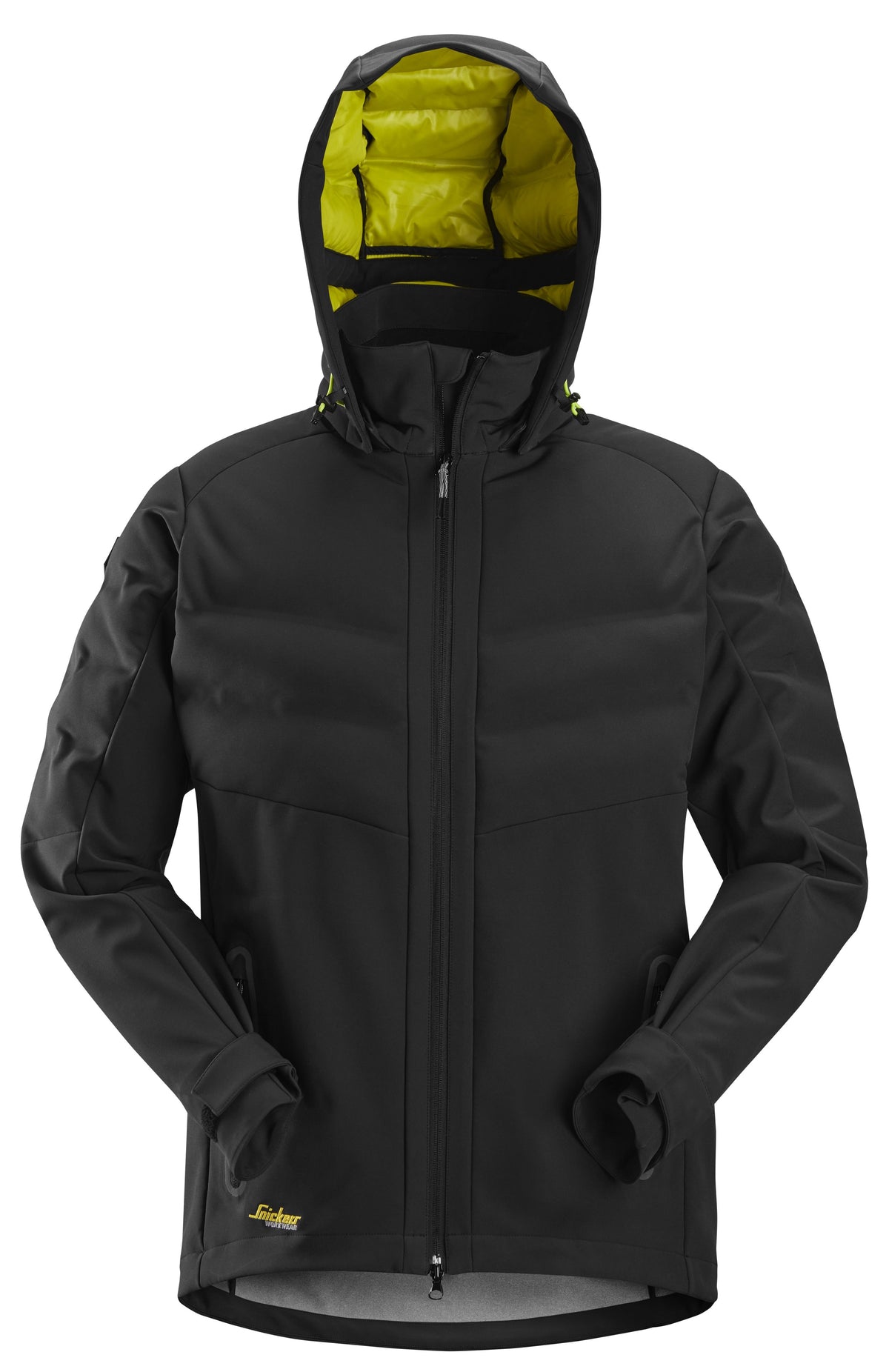 Snickers Workwear FlexiWork, Windproof Quilted Jacket in Black