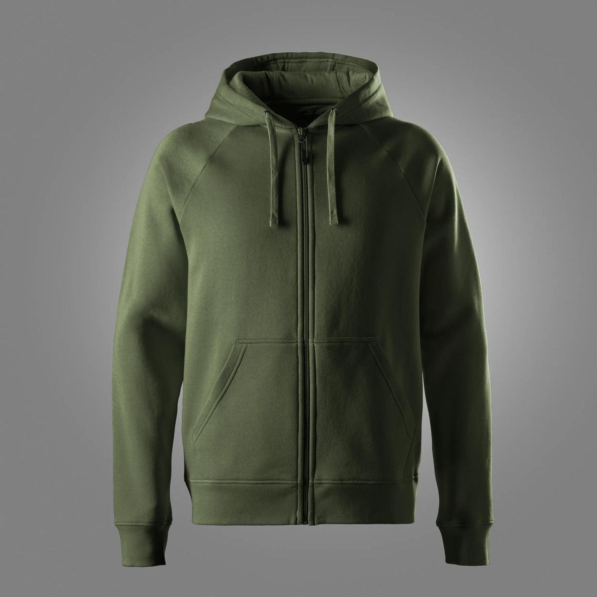 Snickers Workwear Classic Sweatshirt Full Zip Hoodie in Khaki Green