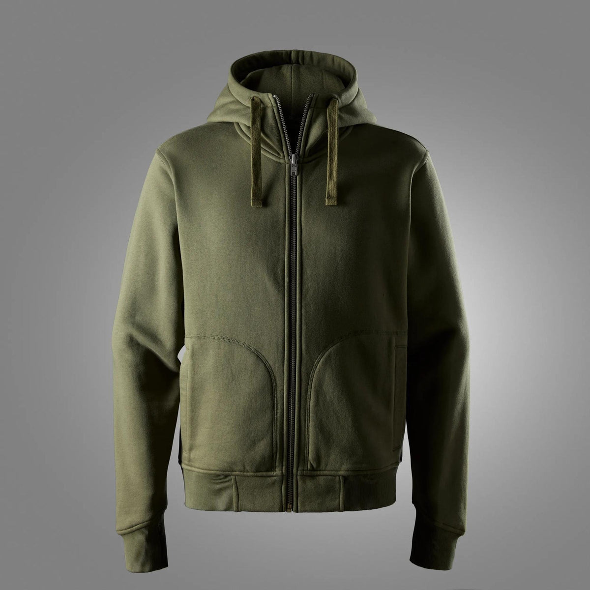 Snickers Workwear Heavy Sweatshirt Full Zip Hoodie in Khaki Green