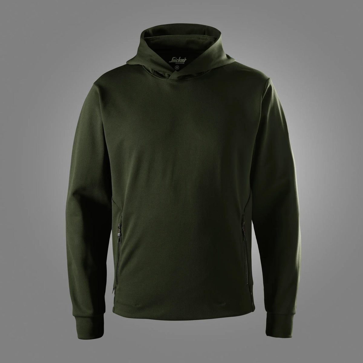 Snickers Workwear Tech Midlayer Hoodie in Dark Khaki Green