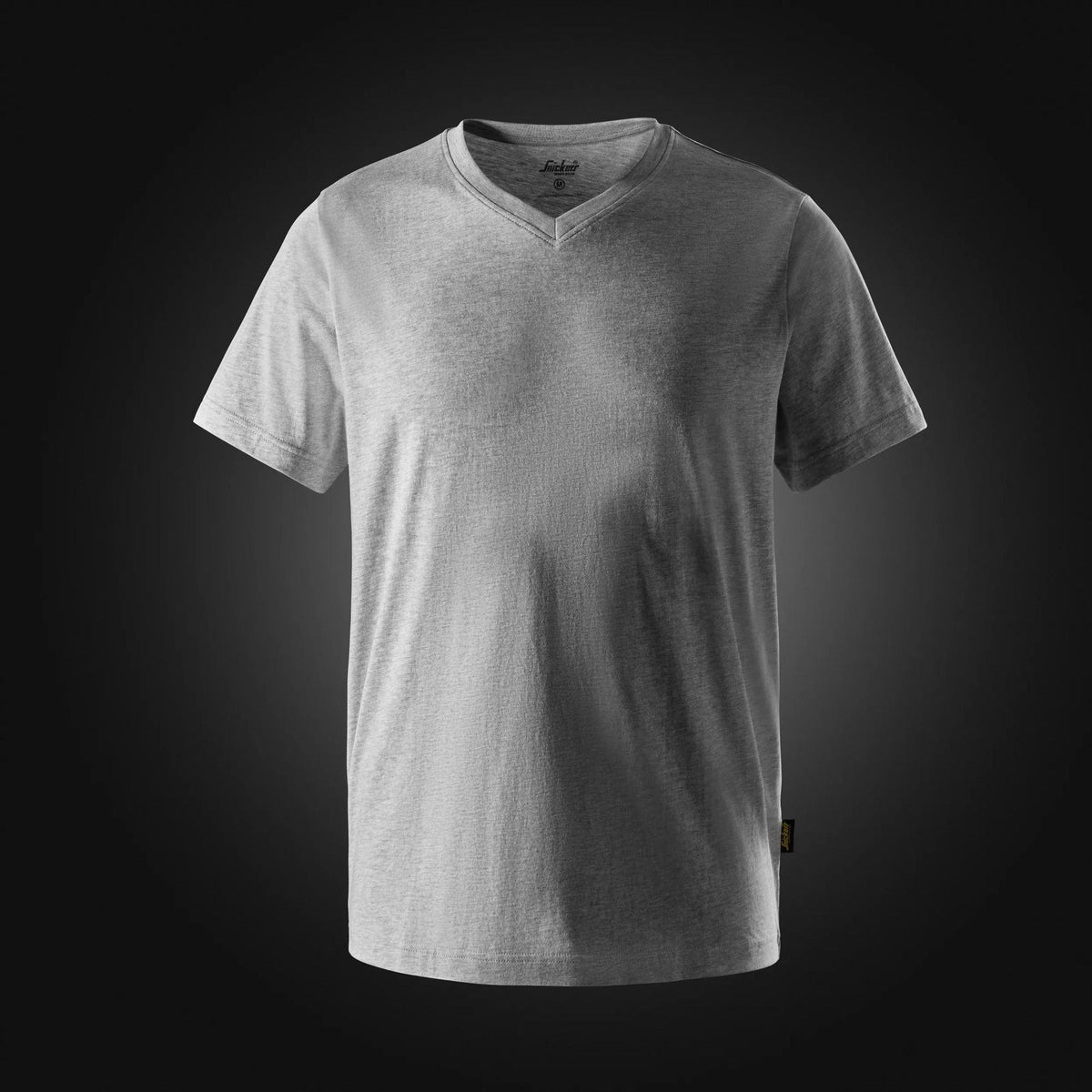 Snickers Workwear Classic V-Neck T-Shirt in Grey Melange