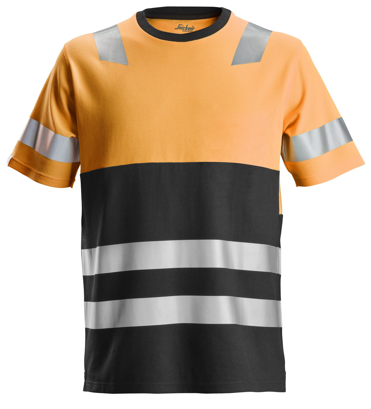Snickers Workwear High-Vis Class 1, T-Shirt in Hi-Vis Orange/Black