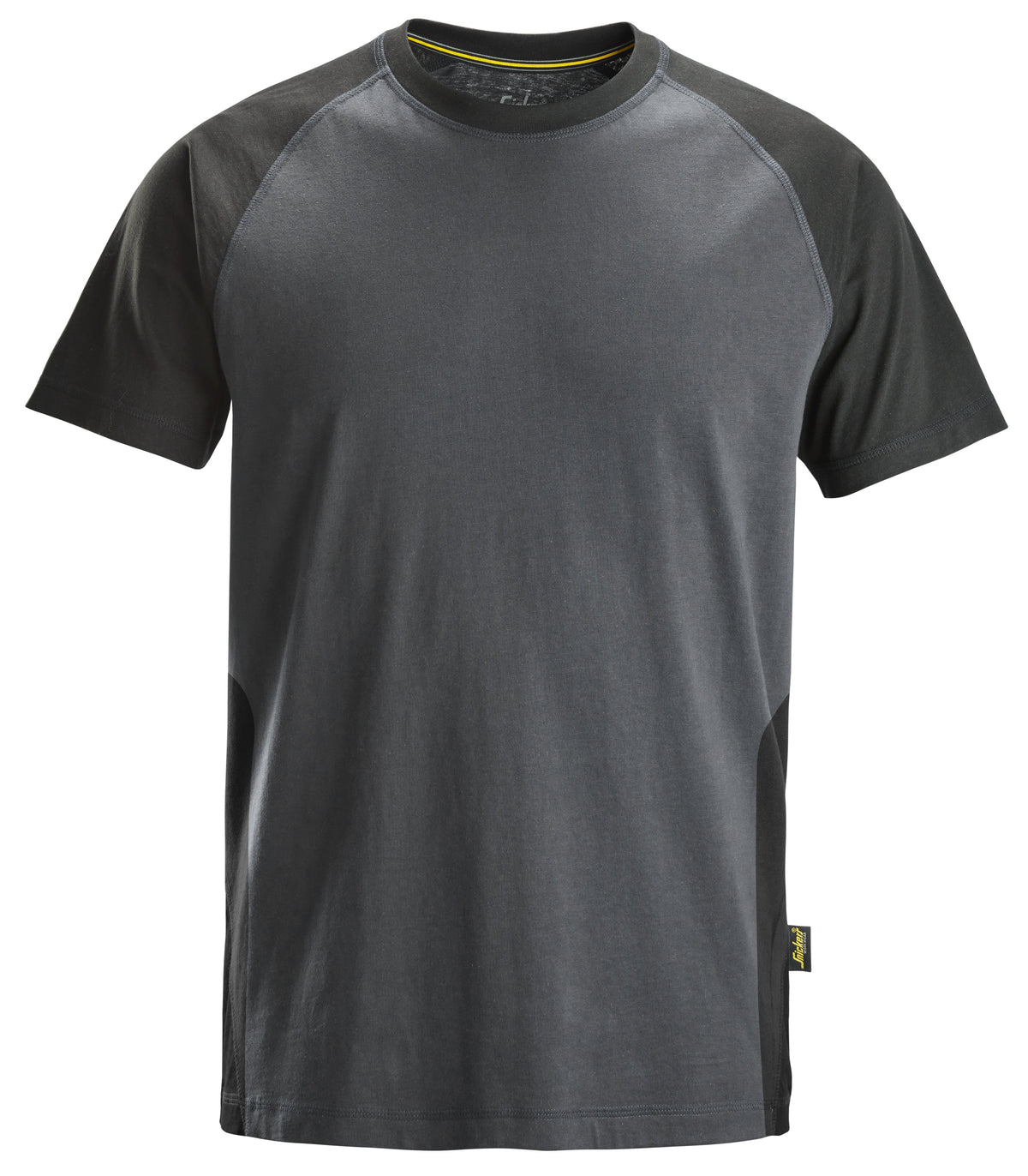Snickers Workwear Two-Coloured T-Shirt in Steel Grey/Black