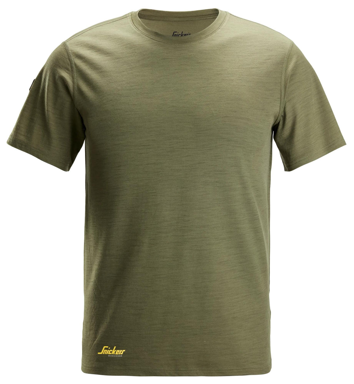 Snickers Workwear Wool T-Shirt in Khaki Green