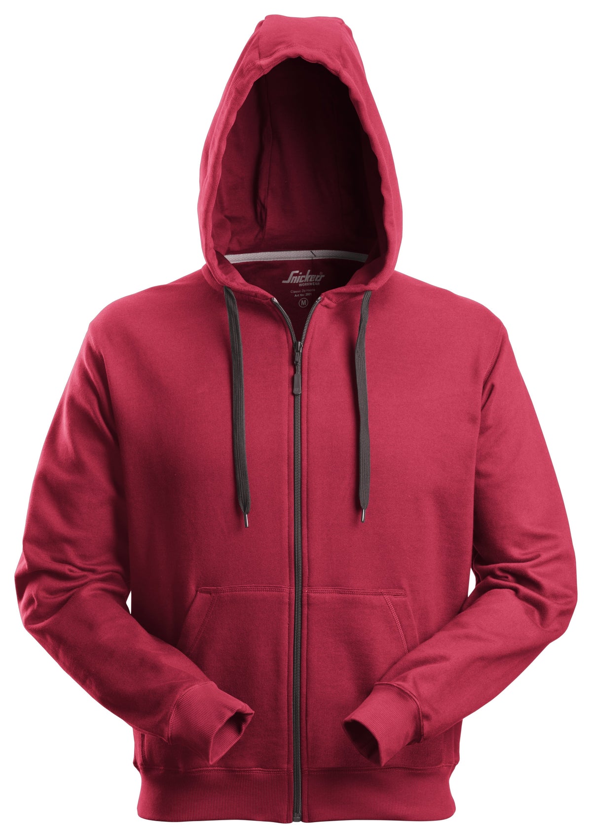 Snickers Workwear Zip Hoodie in Chili Red