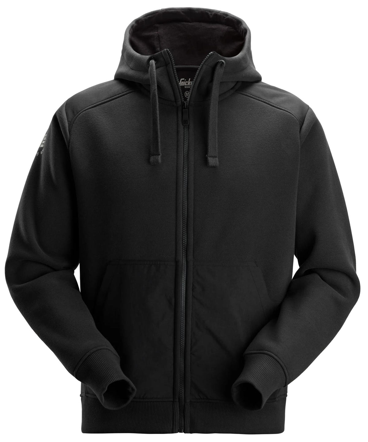 Snickers Workwear Cordura® Tech Sweatshirt Full Zip Hoodie in Black/Black