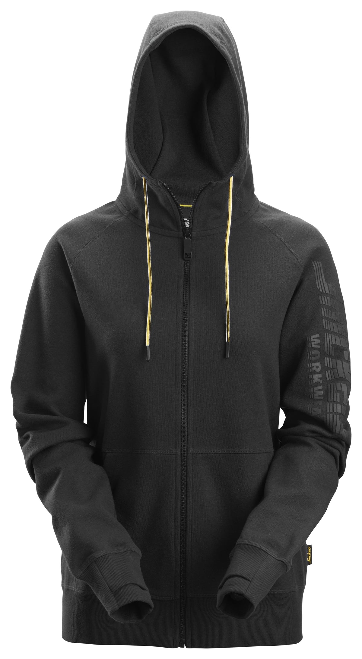 Snickers Workwear Women's Logo Full-Zip Hoodie in Black