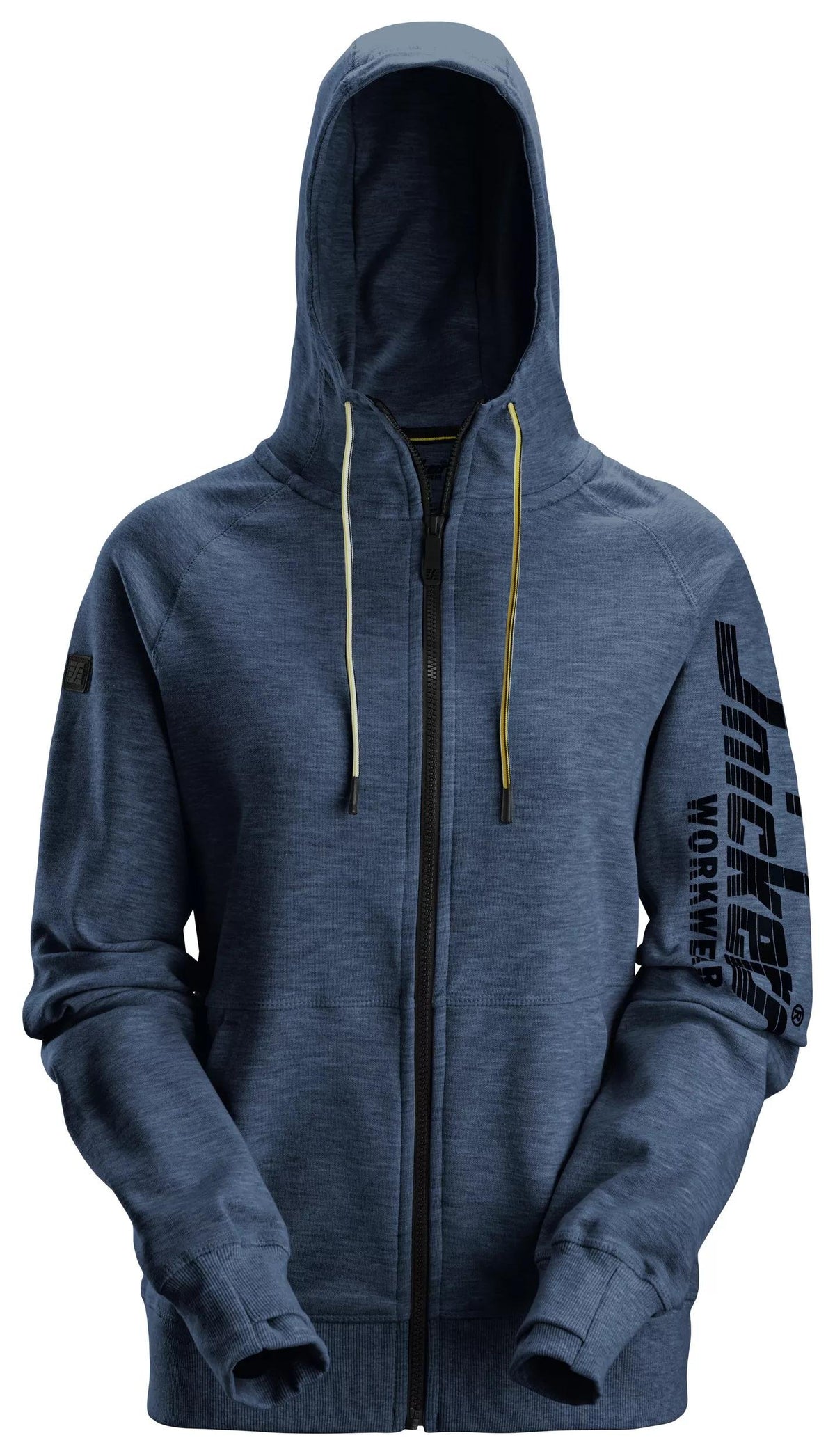 Snickers Workwear Women's Logo Full-Zip Hoodie in Dark Navy Melange