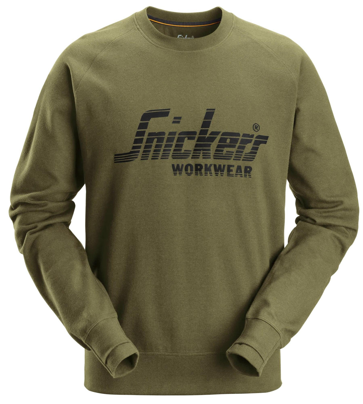 Snickers Workwear Logo Sweatshirt in Khaki Green