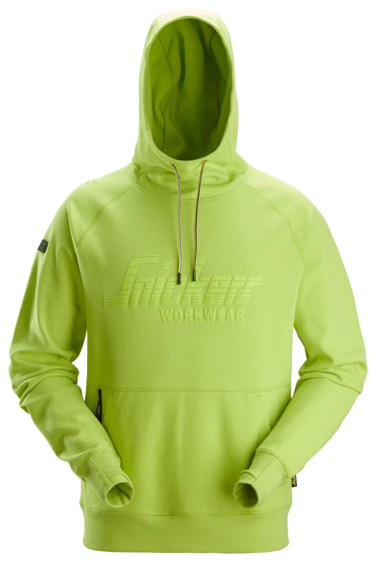 Snickers Workwear Logo Hoodie in Lime