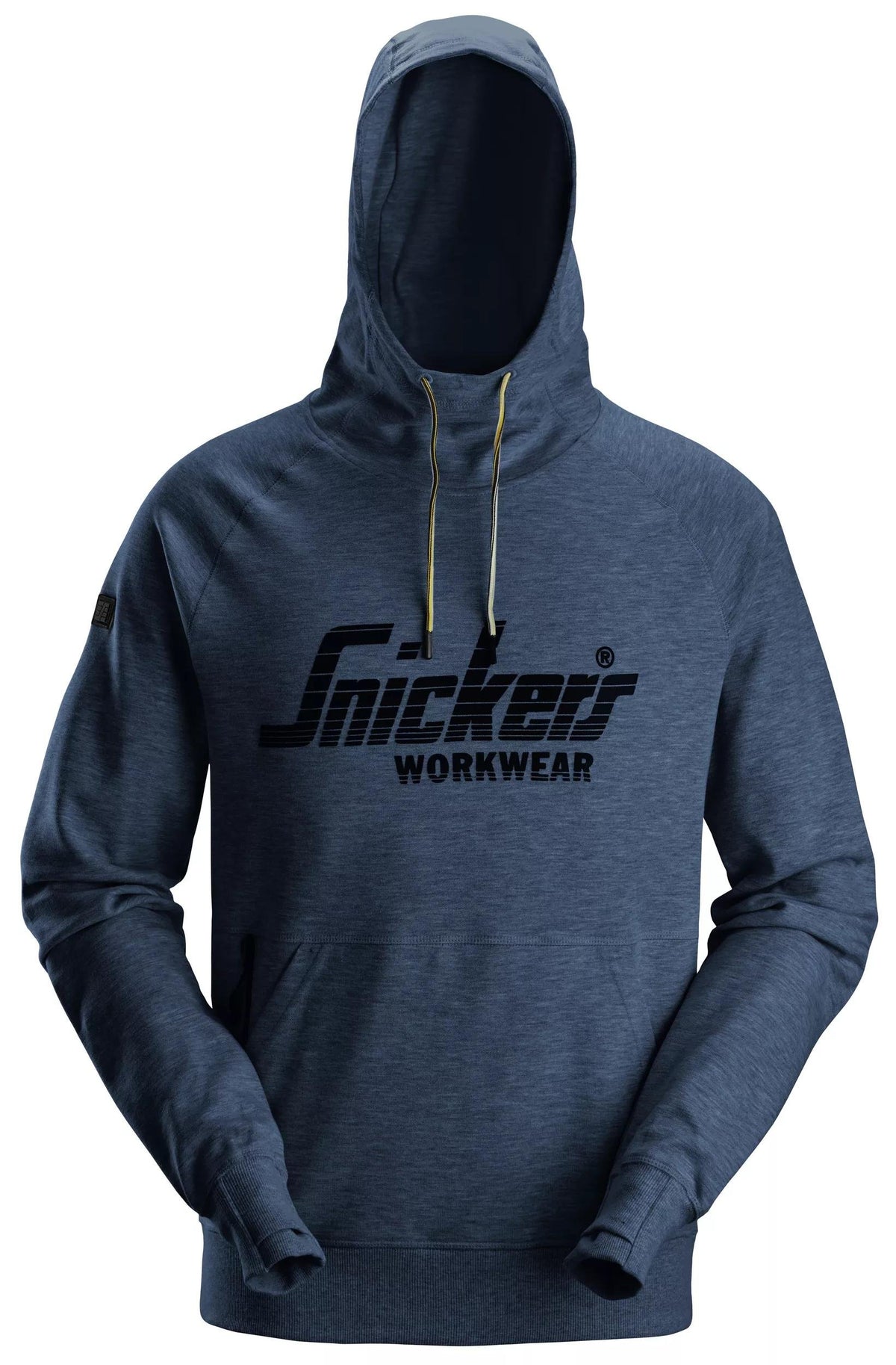 Snickers Workwear Logo Hoodie in Dark Navy Melange