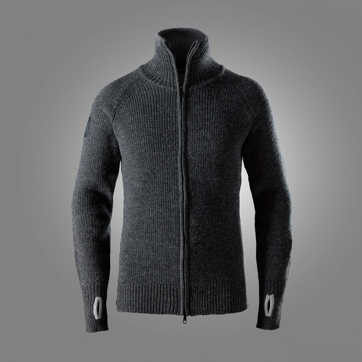 Snickers Workwear Wool Full Zip Sweater in Anthracite Melange