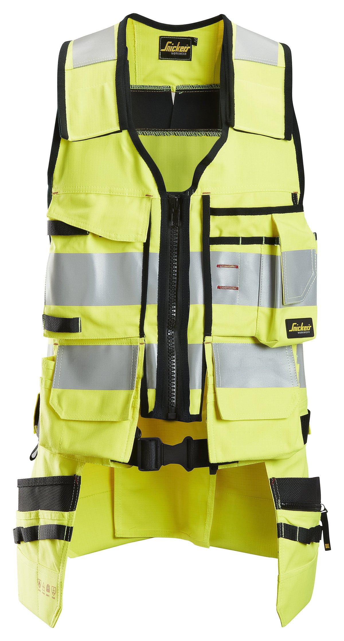 Snickers Workwear ProtecWork, Vest, High-Vis Class 1 in Hi-Vis Yellow