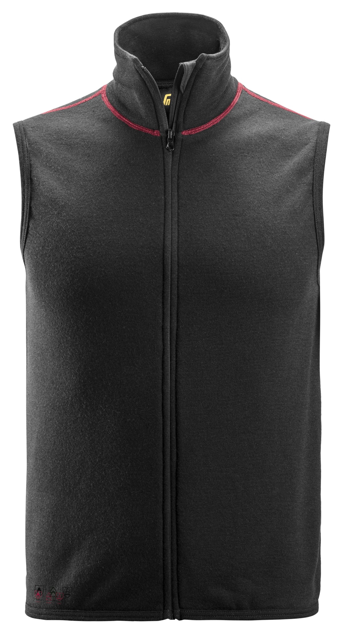 Snickers Workwear Wool Terry Vest in Black