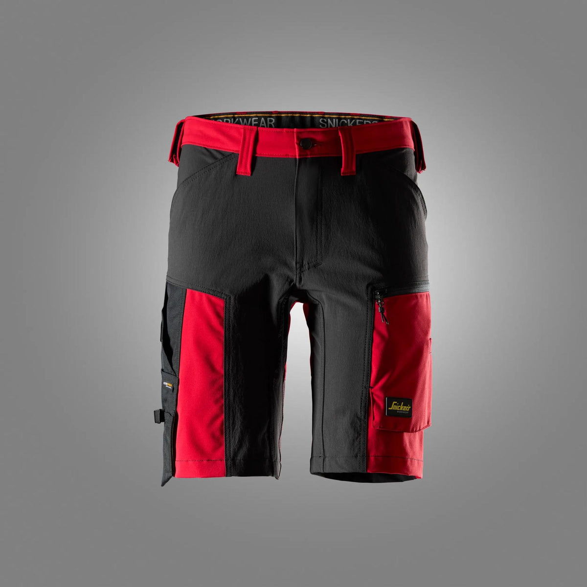 Snickers Workwear AllroundWork, Stretch Shorts in Chili Red/Black