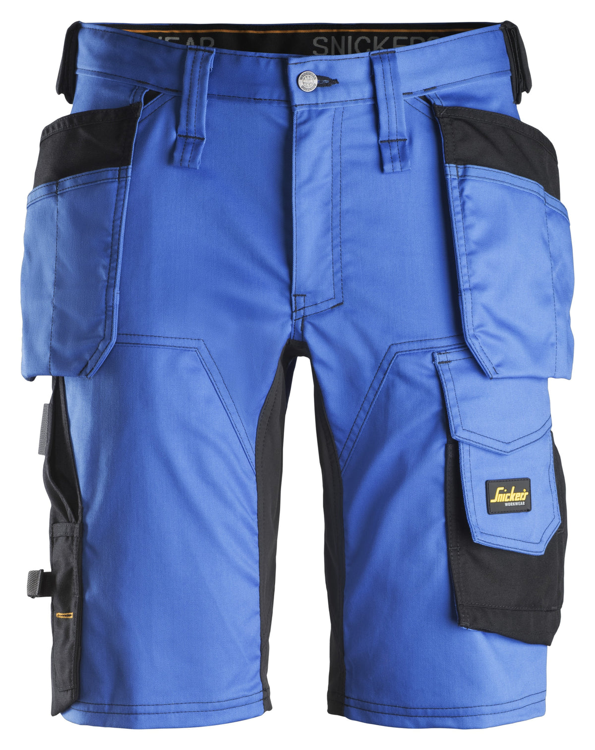 Snickers Workwear AllroundWork, Stretch Shorts Holster Pockets in True Blue/Black