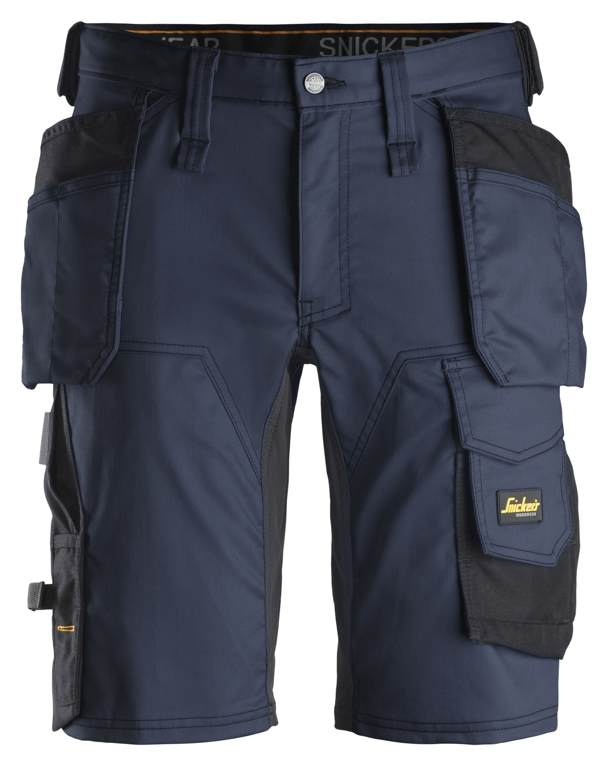 Snickers Workwear AllroundWork, Stretch Shorts Holster Pockets in Navy/Black