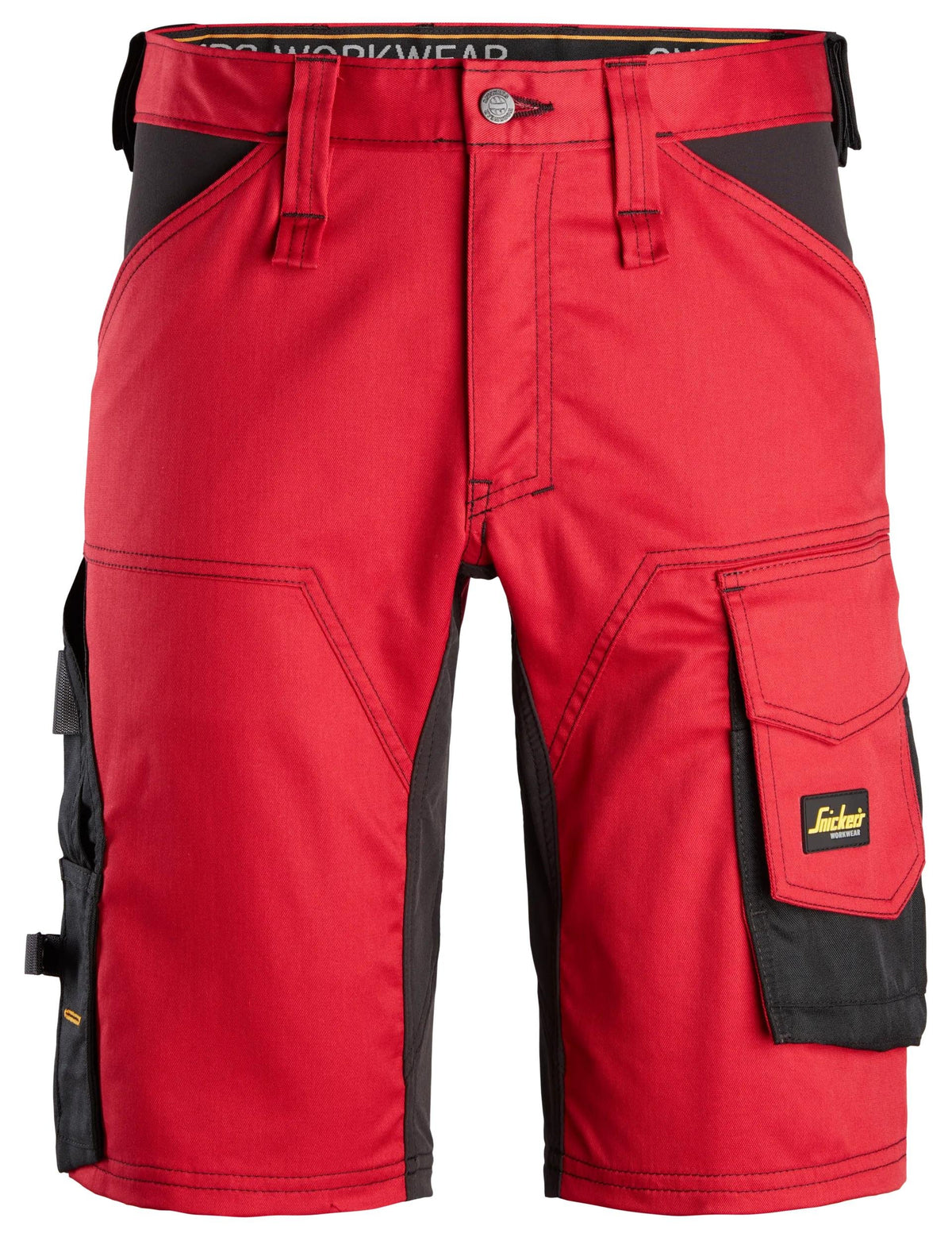 Snickers Workwear AllroundWork, Stretch Shorts in Chili Red/Black