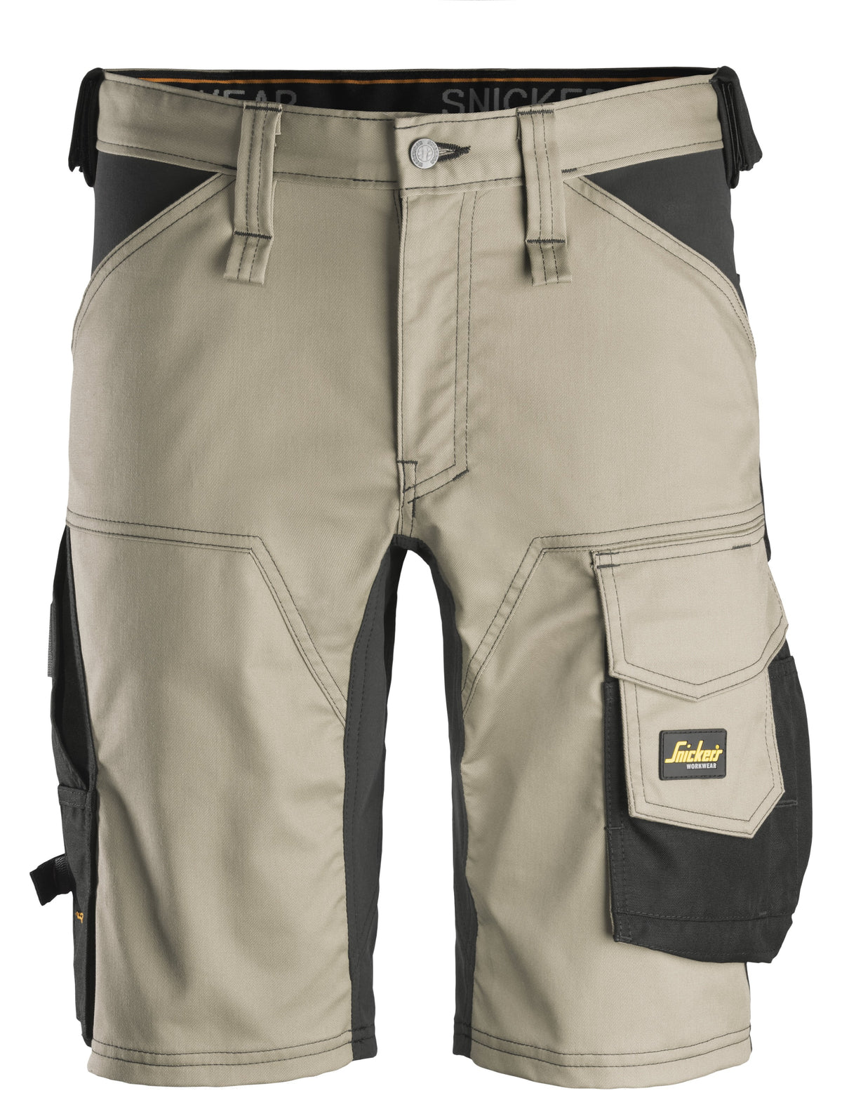Snickers Workwear AllroundWork, Stretch Shorts in Khaki/Black