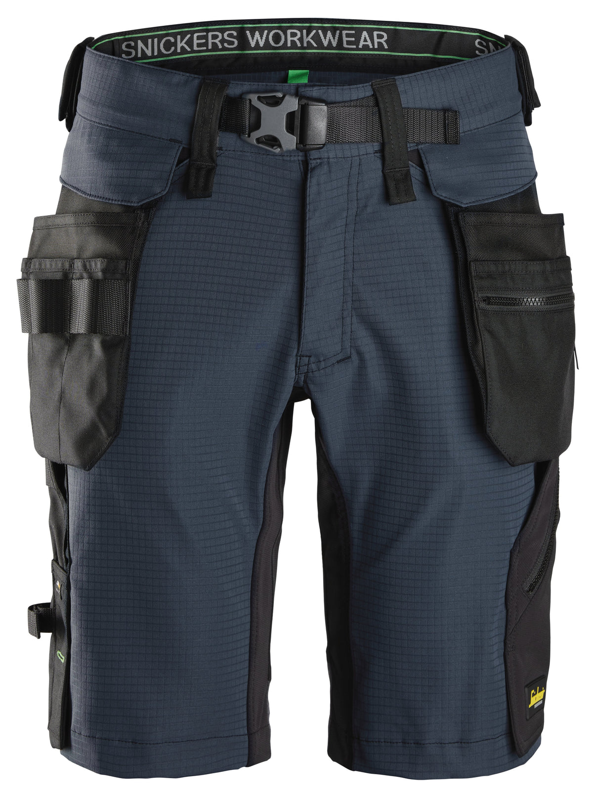 Snickers Workwear FlexiWork, Shorts Detachable Holster Pockets in Navy/Black